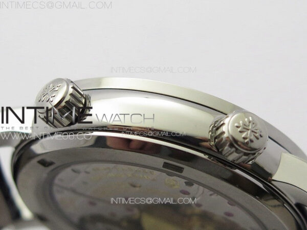 6104P Moon SS 3EF Best Edition Blue Dial Blue T Diamond Bezel on Blue Leather Strap A240 - Image 9