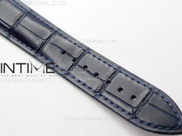 6104P Moon SS 3EF Best Edition Blue Dial Blue T Diamond Bezel on Blue Leather Strap A240 - Image 16