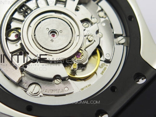 Classic Fusion Orlinski SS Full Real Diamonds B50F 1:1 Best Edition White Faceted Dial on Black Rubber Strap A2892 - Image 18