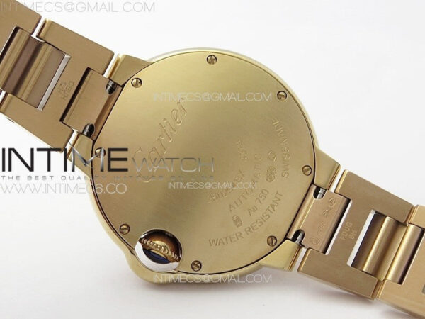Ballon Bleu 33mm Double Diamonds Bezel RG K3F 1:1 Best Edition White Textured Dial on SS Bracelet A076 - Image 19