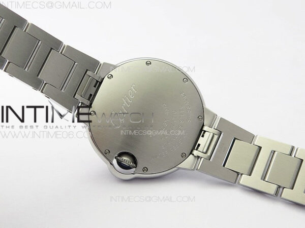 Ballon Bleu 33mm Diamonds Bezel SS K3F 1:1 Best Edition Ice Blue Dial on SS Bracelet A076 - Image 37