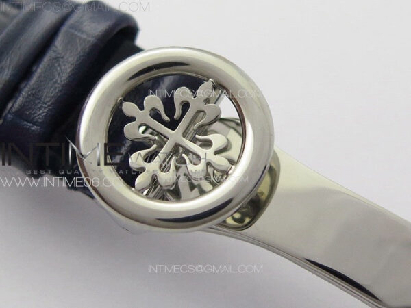 Annual Calendar Moonphase 5396 SS PPF 1:1 Best Edition White Dial on Black Leather Strap A324 - Image 8