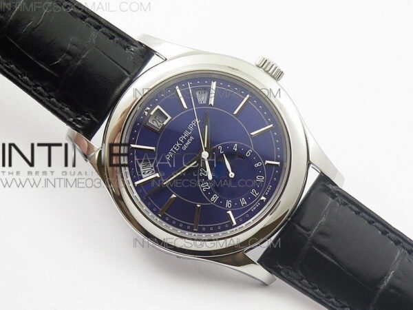 COMPLICATIONS SERIES Moonphase SS KMF Blue Dial on Black Leather Strap Cal.324 - Image 2