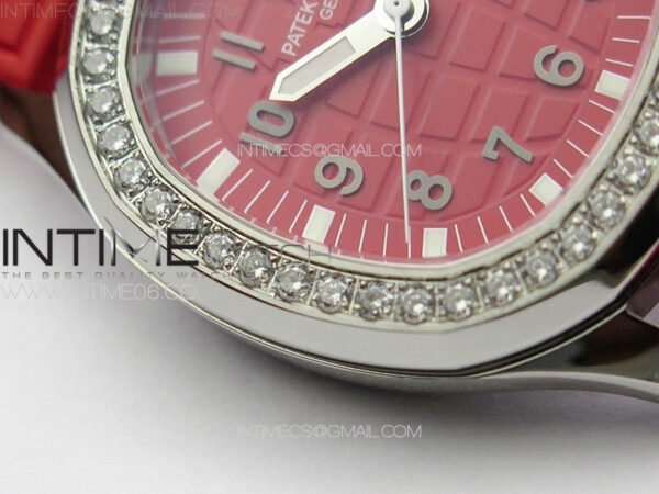 Aquanaut 5067A SS PPF 1:1 Best Edition Red Textured Dial on Red Rubber Strap RONDA Quartz - Image 9
