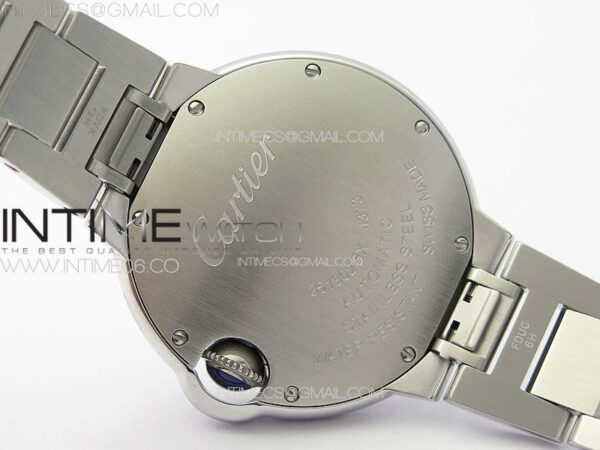 Ballon Bleu 33mm Diamonds Bezel SS K3F 1:1 Best Edition Ice Blue Dial on SS Bracelet A076 - Image 39