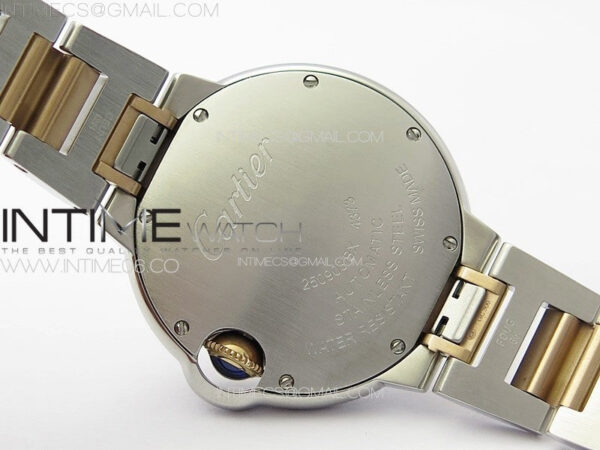 Ballon Bleu 33mm SS/RG K3F 1:1 Best Edition White MOP Dial on SS Bracelet A076 - Image 20