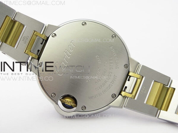 Ballon Bleu 33mm SS/YG K3F 1:1 Best Edition White Textured Dia Markers Dial on SS Bracelet A076 - Image 20