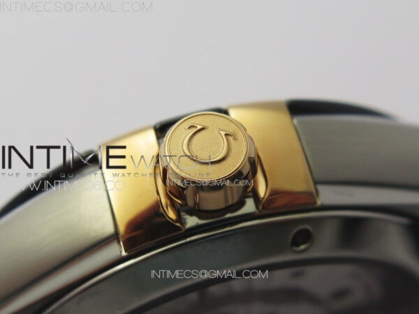 Constellation 41mm YG/Black Ceramic Bezel VSF 1:1 Best Edition Silver Dial on Black Gummy Strap A8900 - Image 10