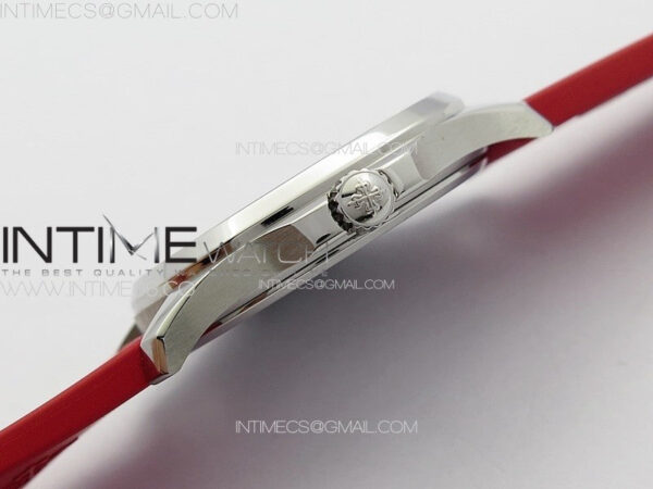 Aquanaut 5067A SS PPF 1:1 Best Edition Red Textured Dial on Red Rubber Strap RONDA Quartz - Image 11