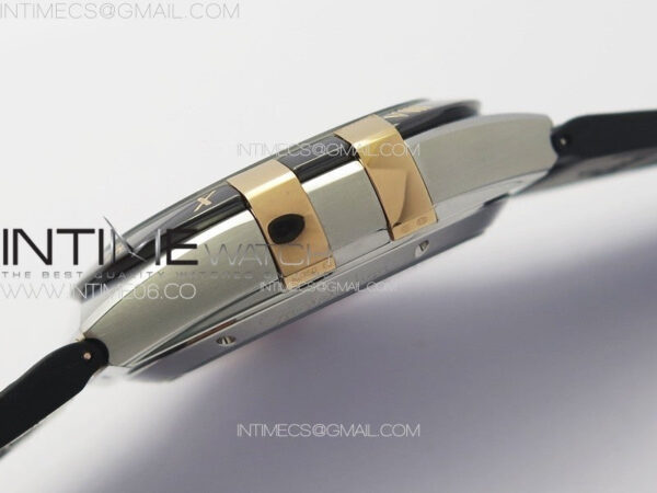 Constellation 41mm YG/Black Ceramic Bezel VSF 1:1 Best Edition Silver Dial on Black Gummy Strap A8900 - Image 11