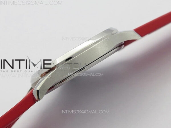 Aquanaut 5067A SS PPF 1:1 Best Edition Red Textured Dial on Red Rubber Strap RONDA Quartz - Image 13