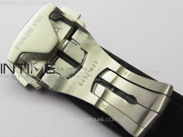 Constellation 41mm YG/Black Ceramic Bezel VSF 1:1 Best Edition Silver Dial on Black Gummy Strap A8900 - Image 14