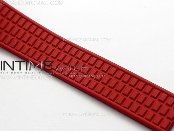 Aquanaut 5067A SS PPF 1:1 Best Edition Red Textured Dial on Red Rubber Strap RONDA Quartz - Image 14