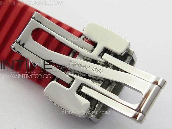 Aquanaut 5067A SS PPF 1:1 Best Edition Red Textured Dial on Red Rubber Strap RONDA Quartz - Image 18