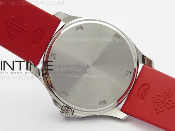 Aquanaut 5067A SS PPF 1:1 Best Edition Red Textured Dial on Red Rubber Strap RONDA Quartz - Image 22