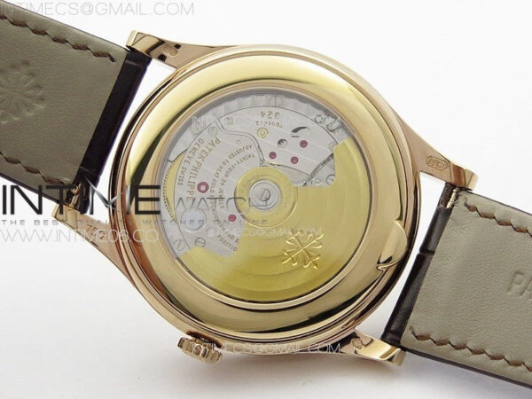 Annual Calendar Moonphase 5396 RG PPF 1:1 Best Edition Champagne Dial on Brown Leather Strap PPF324 - Image 31