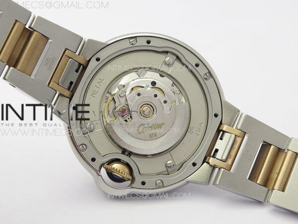 Ballon Bleu 33mm SS/RG K3F 1:1 Best Edition White MOP Dial on SS Bracelet A076 - Image 24