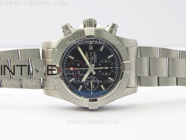 Avenger Chrono SS Red Second hand B50 Black Dial on SS Bracelet A7750 - Image 3