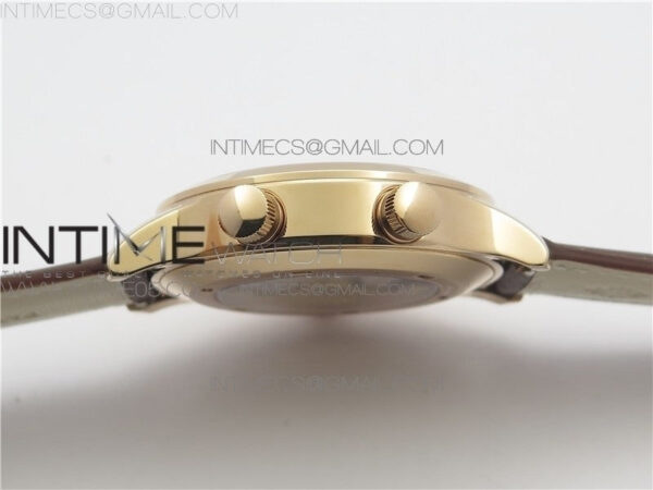 Calatrava 5524 RG Pilot Travel Time GRF Brown Dial on Brown Leather Strap MIYOTA 9015 - Image 11