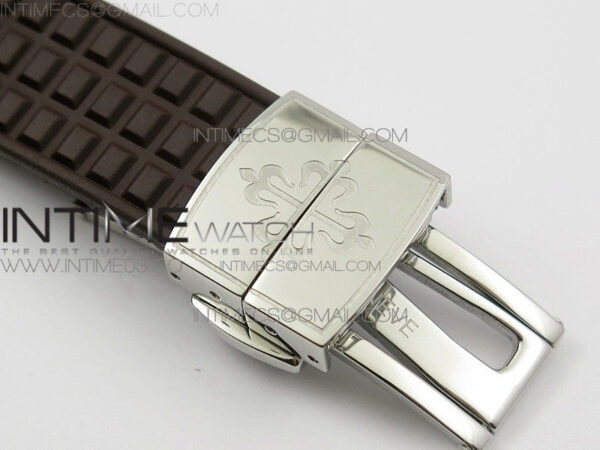 Aquanaut Jumbo 5069A SS Best Edition Brown Dial on Brown Rubber Strap Asain PP324CS(Free box) - Image 12