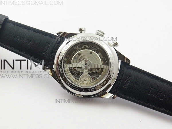 6Portugieser Chrono Classic 42 IW390406 ZF 1:1 Best Edition White dial blue markers on Black Leather Strap A7750 - Image 15