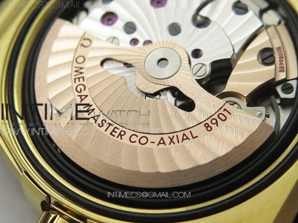Constellation 41mm YG/Black Ceramic Bezel VSF 1:1 Best Edition Black Dial on Black Gummy Strap A8900 - Image 24