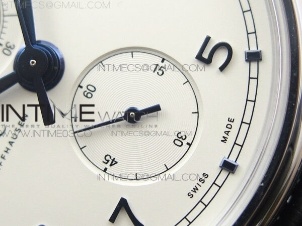6Portugieser Chrono Classic 42 IW390406 ZF 1:1 Best Edition White dial blue markers on Black Leather Strap A7750 - Image 31