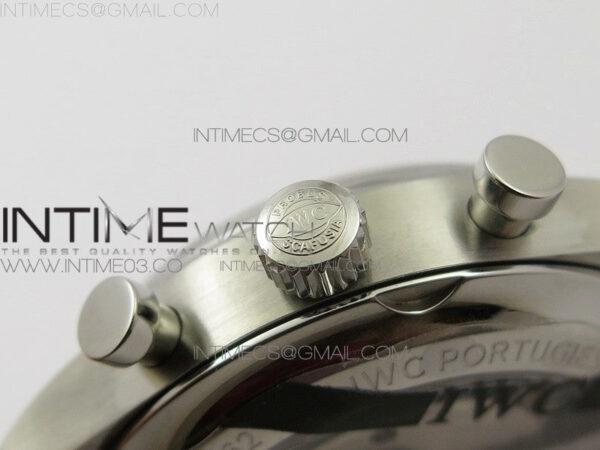 6Portugieser Chrono Classic 42 IW390406 ZF 1:1 Best Edition White dial blue markers on Black Leather Strap A7750 - Image 35