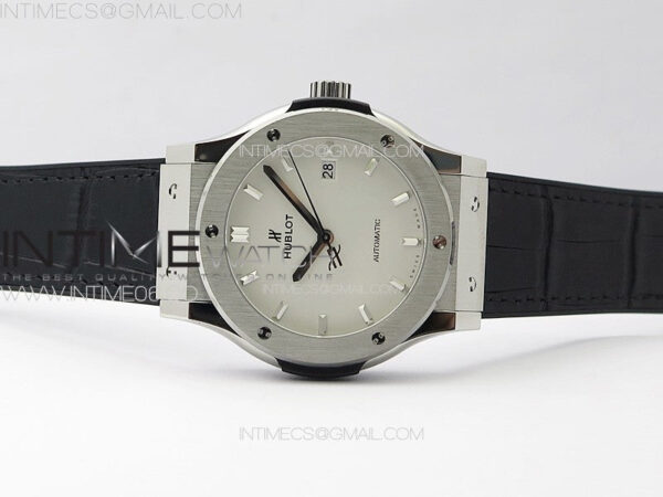 Classic Fusion 42mm SS APSF 1:1 Best Edition White Dial On Gummy Strap A2892 - Image 3