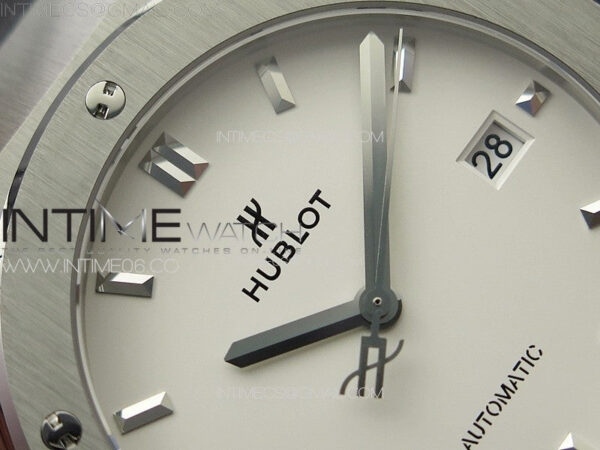 Classic Fusion 42mm SS APSF 1:1 Best Edition White Dial On Gummy Strap A2892 - Image 7
