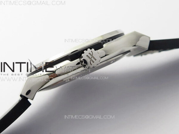 Classic Fusion 42mm SS APSF 1:1 Best Edition White Dial On Gummy Strap A2892 - Image 8