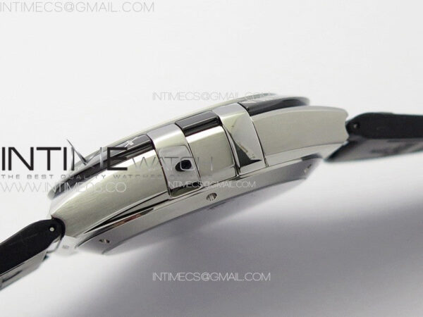 Constellation 41mm SS/Black Ceramic Bezel VSF 1:1 Best Edition Silver Dial on Black Gummy Strap A8900 - Image 11