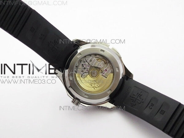 Aquanaut Jumbo 5164A SS Black Dial on Black Rubber Strap 324SC - Image 11