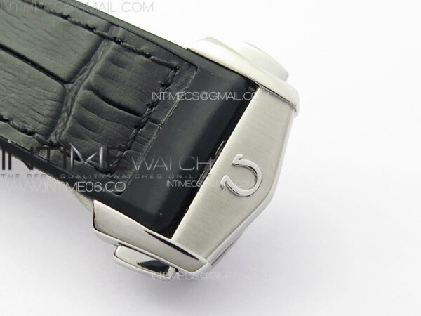 Constellation 41mm SS/Black Ceramic Bezel VSF 1:1 Best Edition Silver Dial on Black Gummy Strap A8900 - Image 12