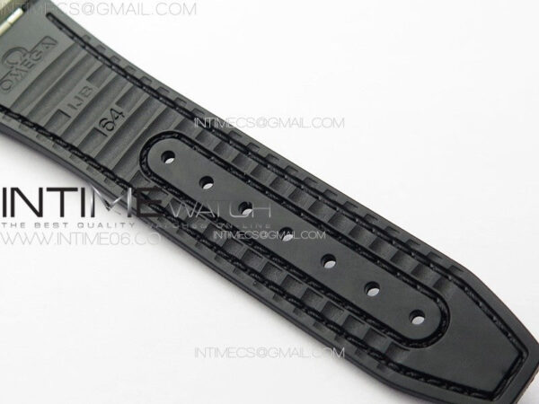 Constellation 41mm SS/Black Ceramic Bezel VSF 1:1 Best Edition Silver Dial on Black Gummy Strap A8900 - Image 17