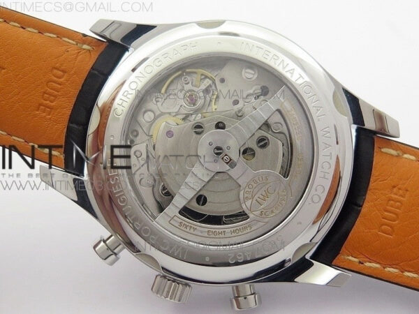 6Portugieser Chrono Classic 42 IW390406 ZF 1:1 Best Edition Blue Dial Blue Hand on Black Leather Strap A7750 - Image 21