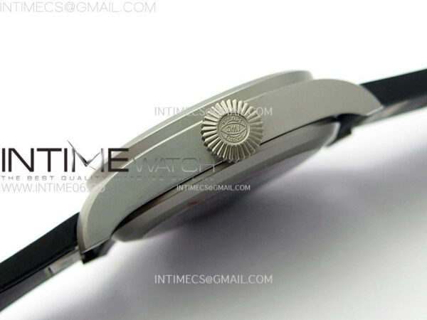 Big Pilot IW329701 SS M+F 1:1 Best Edition Black Dial on Black Rubber Strap SEIKO 8N-24 - Image 8