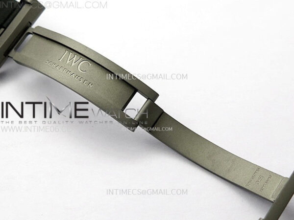 Big Pilot IW329701 SS M+F 1:1 Best Edition Black Dial on Black Rubber Strap SEIKO 8N-24 - Image 12