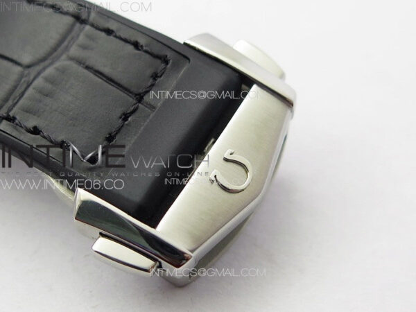Constellation 41mm SS/Black Ceramic Bezel VSF 1:1 Best Edition Black Dial on Black Gummy Strap A8900 - Image 12