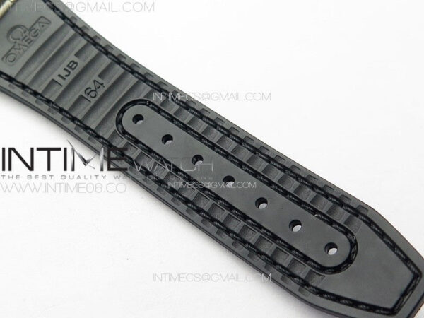 Constellation 41mm SS/Black Ceramic Bezel VSF 1:1 Best Edition Black Dial on Black Gummy Strap A8900 - Image 17