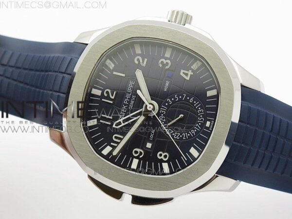 Aquanaut Jumbo 5164A SS Blue Dial on Blue Rubber Strap 324SC - Image 3