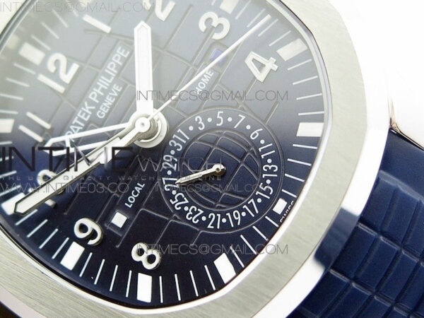 Aquanaut Jumbo 5164A SS Blue Dial on Blue Rubber Strap 324SC - Image 6