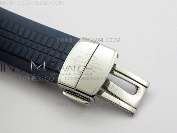 Aquanaut Jumbo 5164A SS Blue Dial on Blue Rubber Strap 324SC - Image 10