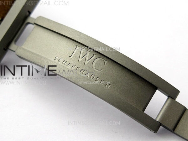 Big Pilot IW329701 Ti M+F 1:1 Best Edition Black Dial on Brown Leather Strap SEIKO 8N-24 - Image 13