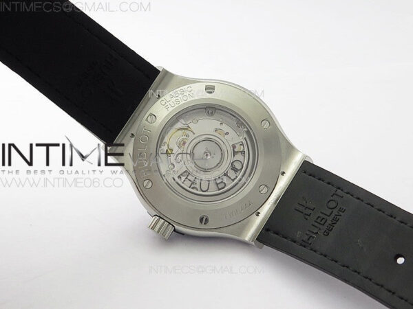 Classic Fusion 42mm SS Paved Diamonds Case And Bezel B50F Paved Diamonds Dial On Gray Gummy Strap A2892 - Image 15