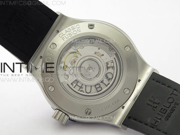 Classic Fusion 42mm SS Paved Diamonds Case And Bezel B50F Paved Diamonds Dial On Gray Gummy Strap A2892 - Image 16