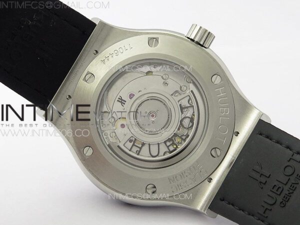 Classic Fusion 42mm SS Paved Diamonds Case And Bezel B50F Paved Diamonds Dial On Gray Gummy Strap A2892 - Image 17
