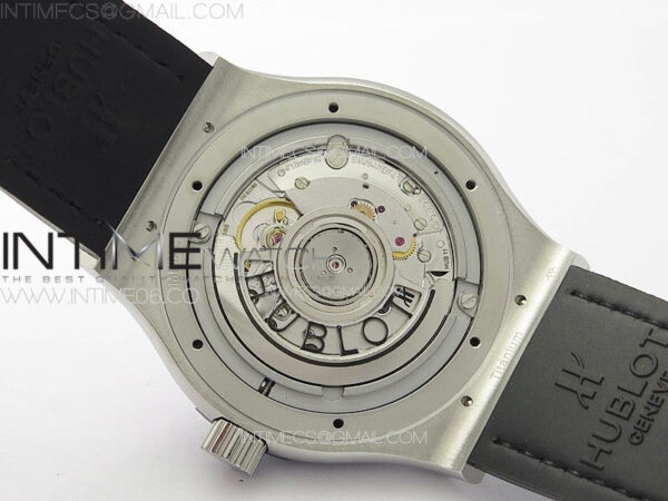 Classic Fusion 42mm SS Paved Diamonds Case And Bezel B50F Paved Diamonds Dial On Gray Gummy Strap A2892 - Image 18