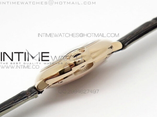 Ballon Bleu 28mm Ladies RG Case White Textured Dial on Brown Leather Ronda Quartz - Image 6