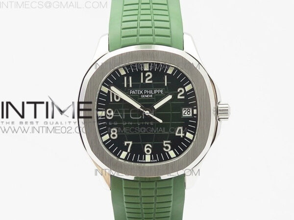 Aquanaut Jumbo MP Best Edition SS Green Dial on Green Rubber Strap A2824 to PP324CS